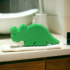 Green triceratops dino bath bomb