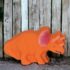 Medium Orange Triceratops Dino Bath Bomb