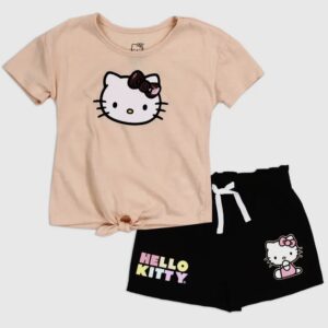 Hello Kitty Tan Short Set