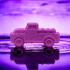 Purple vintage truck bath bomb