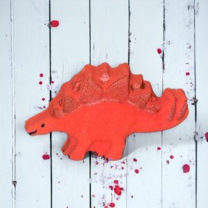 Stegosaurus Bath Bomb - Red Orange